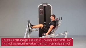 Horizontal adjustable leg press 1MTH085