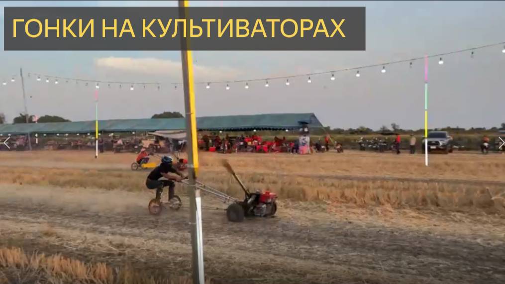Гонки на культиваторах в Тайланде