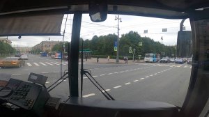"История!" Дачный проспект - ст.м.Московская (из окна автобуса ЛиАЗ-6213.20), 2020 год