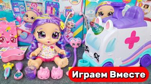 Играем в игрушки из мультиков ! набора доктора с машинкой ! АСМР видео для детей