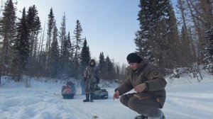 Зимняя рыбалка на хариуса в Сибири. Часть 2.