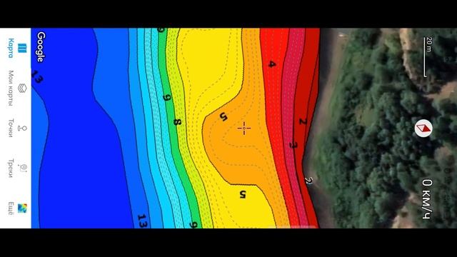Места ловли налима. Работа по картам глубин. смотреть онлайн