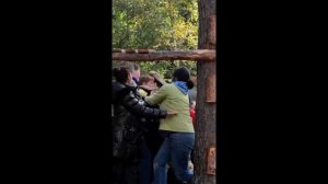 Верёвочный курс - падение на доверие (Катя Астапенко)