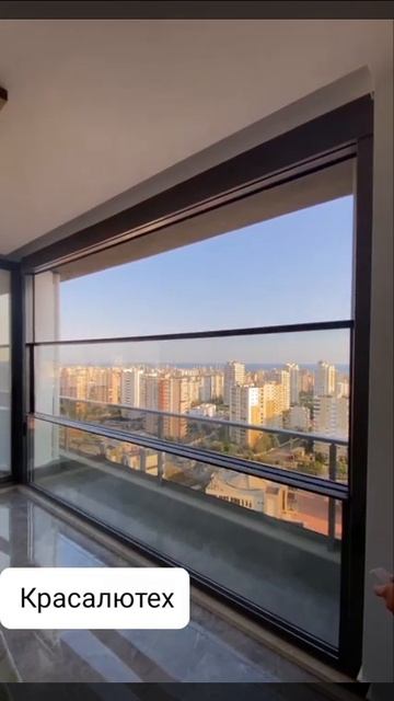 Панорамное горизонтально-подъемное остекление