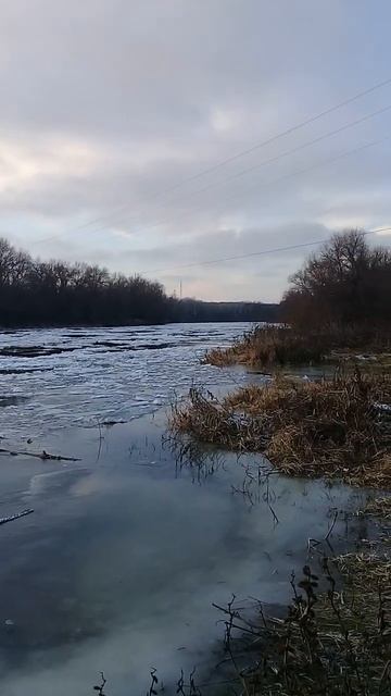 Зимний закат на реке Хопёр.2 декабря. смотреть онлайн