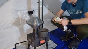 Hyggelig mini с 4 коленами и шибером. Зимняя рыбалка в палатк?