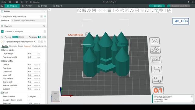 Підготовка до 3Д друку / Orca Slicer 'Castle' смотреть онлайн