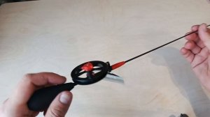 Удочка зимняя для ловли на крупные чёртики  и безмотыл