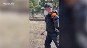 Пожар охватил пять гектаров городской территории Улан-Удэ