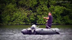 inflatable boat Sportex Shelf 330K in action / Schlauchboot Wallerdrill
