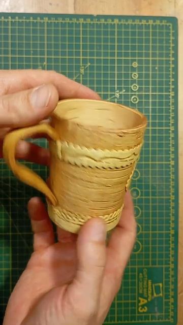 именная кружка из бересты. #wood #diy #береста #берёста #тво смотреть онлайн