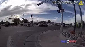 Подозреваемый бросает маленькую собаку в полицейского, пытаясь сбежать