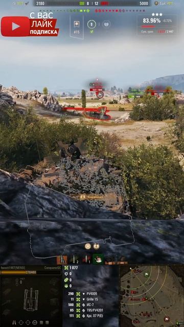 💥ГРИЛЬ ПОЖАЛОВАЛ В ГОСТИ💥АРТОКОНЬ #shorts #worldoftanks #мирт смотреть онлайн