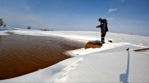 Рыбалка на кастинговую сеть зимой