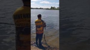 Димитровград, река Большой Черемшан. вываживание саза