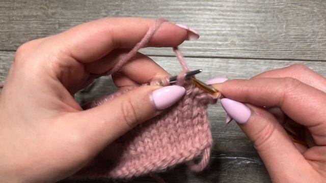 Закрытие петель крючком столбиками без накида🔥(не эластичный способ)#crochet