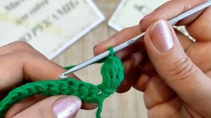 Вязание крючком для начинающих  Урок 21 горизонтальный пышный столбик