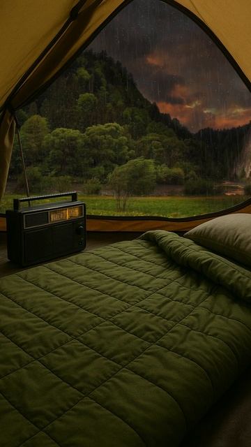 Camping in nature️ #rain #usa #relax #naturesounds #asmr #relaxingsounds #rainsounds #stressrelief