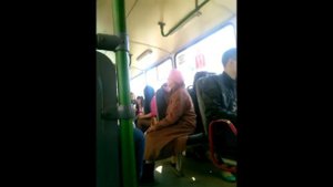 Прикол в автобусе "Бабка орёт в автобусе!"