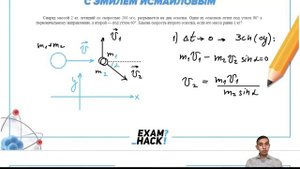 Снаряд массой 2 кг, летящий со скоростью 200  м_с, разрывается на два осколка. Один из - №30600