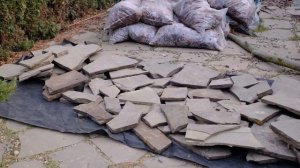 Садовые дорожки из природного камня + бордюрная лента