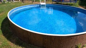 Бассейн каркасный Azuro спустя 7 лет использования.