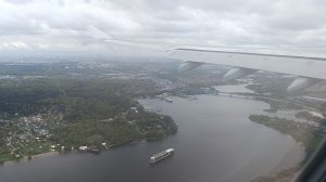 Посадка самолета аэропрт Шереметьево Москва Airbus A330-300 рейс Владивосток - Москва Аэрофлот