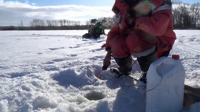 Зимняя рыбалка на хищника и на белую рыбку Winter fishing for p