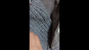 Как связать #вертикальныекарманы: мешковина единым полотном в изделии