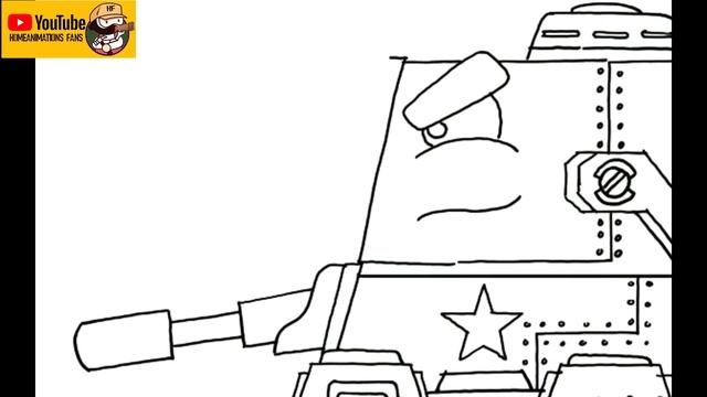 ЯК НАМАЛЮВАТИ ТАНК HOMEANIMATIONS 20 - Мультфільм про танки смотреть онлайн