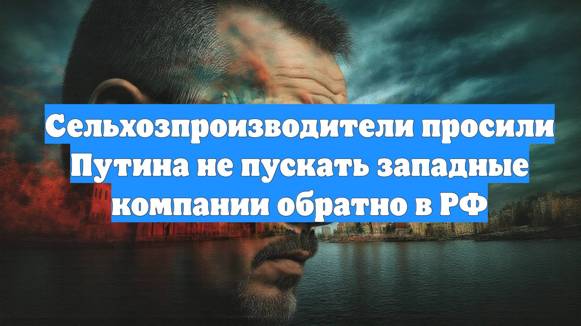 Сельхозпроизводители просили Путина не пускать западные компании обратно в РФ