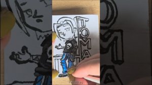 Создание персонажа Томас от FiBoPlay ускоренное рисование под музыку