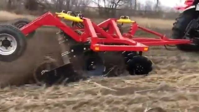 Борона дисковая БДМ 4х2П Артайус со спиральным катком смотреть онлайн