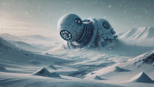 Frozen Colossus  Relaxing Dark Ambient Sci Fi Music [Deep Synth Meditation Ambience]