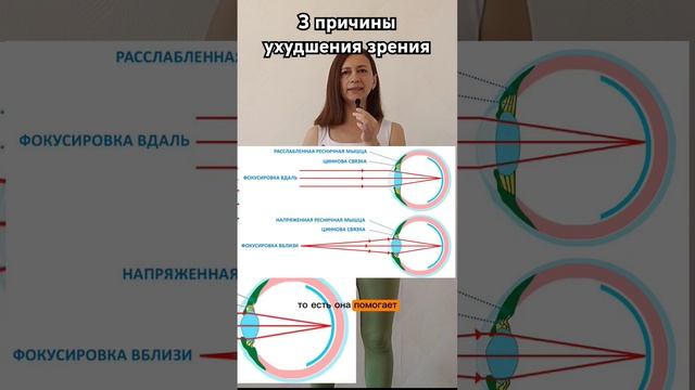 3 причины ухудшения зрения. Как улучшить зрение. Близорукость, миопия.