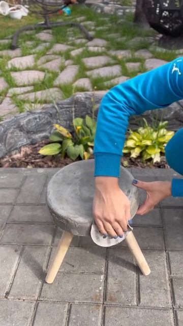 Подставка под цветы из цемента смотреть онлайн