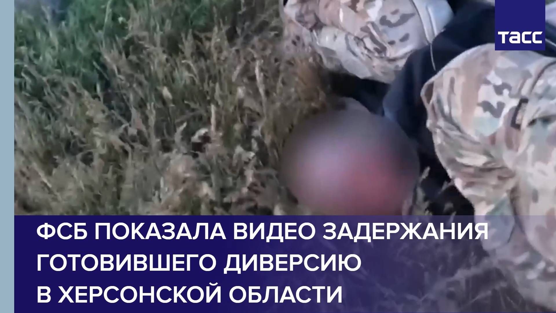 ФСБ показала видео задержания готовившего диверсию в Херсонской области