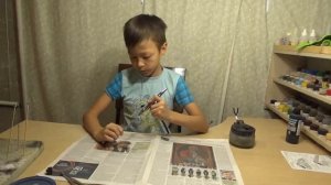 Диорама МЕССЕР Часть №  4  сборка покраска бочек и  канистр