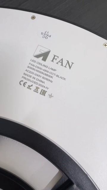 Накладная led панель Fan-D500-48W-CCT-BLACK смотреть онлайн