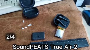 TWS наушники SoundPEATS True Air 2 нужно менять аккумулятор кейса #tws