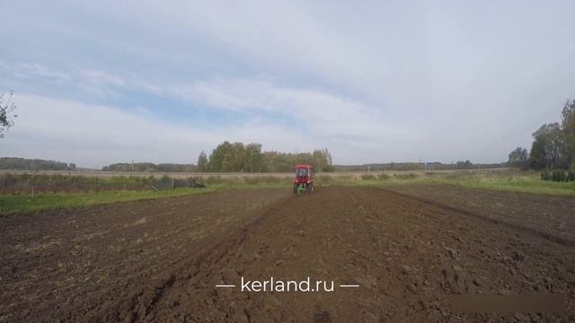 🔥Проверка плугов Kerland B-2.20 в работе с минитрактором Dong