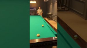 Партия в бильярд с чемпионом мира по биллиарду с Юрием