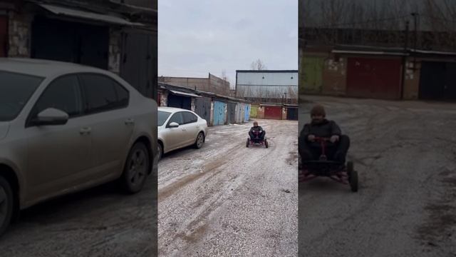 Катание на картинге и минмотоцикле собственной сборк?