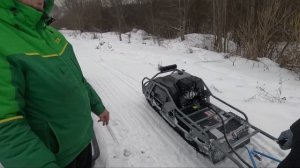 Мотобуксировщик Тундра. Версия для гонок.  Дорогой кар