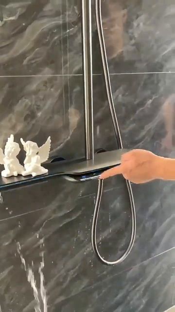 Душевая система с термостатом и подсветкой #дизайн #home смотреть онлайн