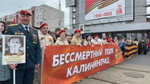 Почти 68 тысяч человек приняли участие в шествии "Бессмертного полка" в Калининграде.