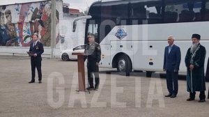 Ранним утром во дворе военного комиссариата состоялась вторая отправка призывников