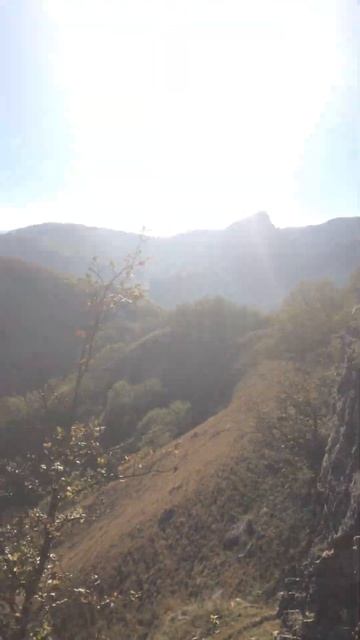 Вид на аул Каменномост с горы «комсомолка». 18.10.22 год. смотреть онлайн