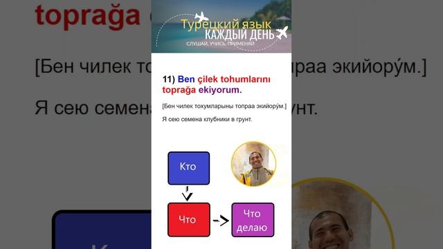 Турецкий без зубрежки: 44 фразы с овощами, фруктами и по