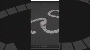 Как расположить объекты на кривой? #blender #3d #3dmodeling